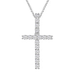 MOISSANITE ALPHABET INITIAL NAME LETTER PENDANT IN STERLING SILVER