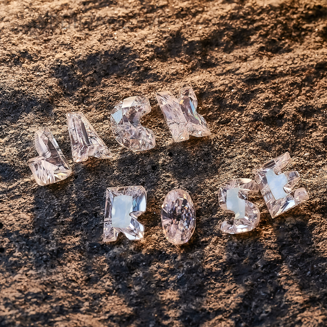 ALPHABET LETTERS CUT MOISSANITE LOOSE DIAMOND