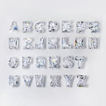 ALPHABET LETTERS CUT MOISSANITE LOOSE DIAMOND