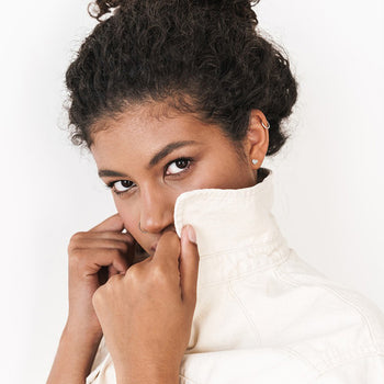 MOISSANIT-BAGUETTE-HERZ-OHRSTECKER AUS STERLINGSILBER