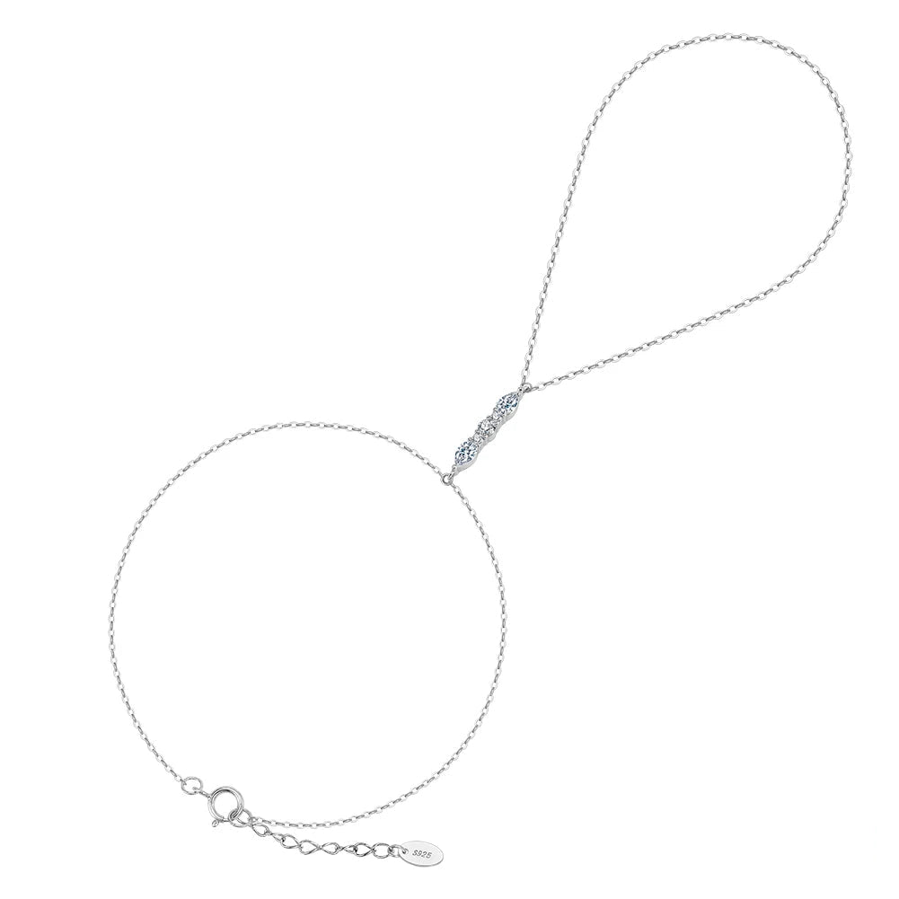 Silver necklace with a red 'Real Sterling Silver 925' stamp on a white background