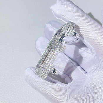 MOISSANITE DIAMOND APPLE WATCH BEZEL OR CASE IN STERLING SILVER - IVORY & EBONY