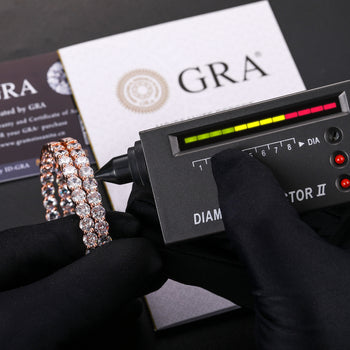 MOISSANITE DIAMOND 68MM BIG HOOP EARRINGS EARRINGS IN STERLING SILVER - IVORY & EBONY