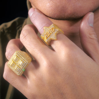 Bague de championnat en diamant moissanite et argent sterling