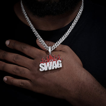 MOISSANIT-DIAMANT-FLAMMEN-ANHÄNGER AUS STERLINGSILBER