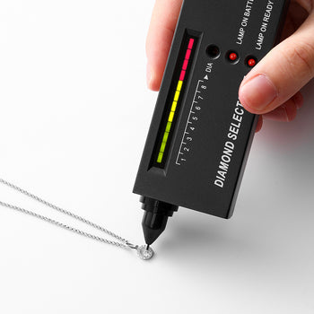 MOISSANITE DIAMOND LETTER PENDANT NECKLACE IN STERLING SILVER - IVORY & EBONY