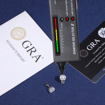 Boucles d'oreilles clous géométriques en diamant moissanite taille marquise et argent sterling