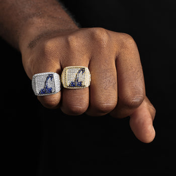 Bague Scorpion en argent sterling avec diamant et moissanite