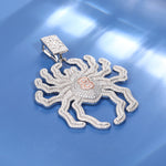 MOISSANITE DIAMOND SPIDER PENDANT IN STERLING SILVER {STYLE 2}