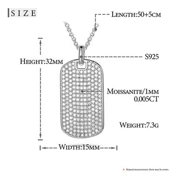 COLLIER PENDENTIF AVEC CHARME EN MOISSANITE EN ARGENT MASSIF {STYLE 2}