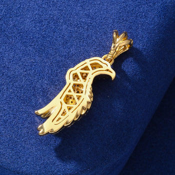 MOISSANIT-ADLER-ANHÄNGER AUS STERLINGSILBER 