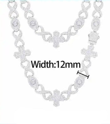 BRACELET À MAILLES CUBINES TAILLÉES EN ARGENT MASSIF