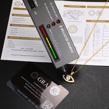 Pendentif œil maléfique en moissanite et argent sterling