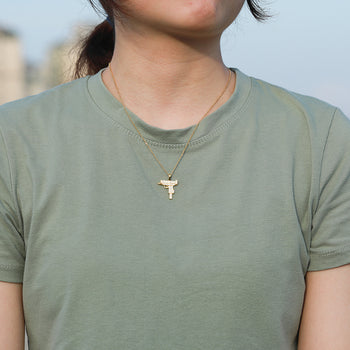 MOISSANIT-PISTOLENAHME AUS STERLINGSILBER