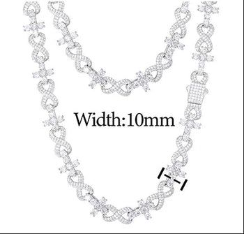 BRACELET À MAILLES CUBINES TAILLÉES EN ARGENT MASSIF