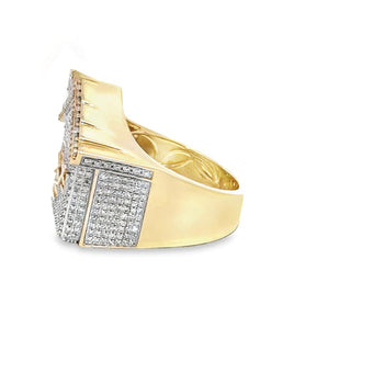 Hausring mit Moissanit aus Sterlingsilber