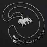 MOISSANITE LION PENDANT IN STERLING SILVER {STYLE 2}