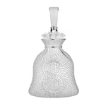 MOISSANITE MONEY BAG PENDANT IN STERLING SILVER {STYLE 3}