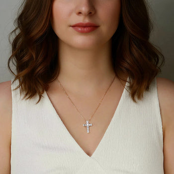 MOISSANIT-DIAMANT-SCHÄDELKREUZ-ANHÄNGER 