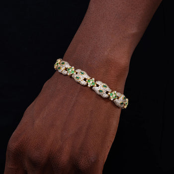 Bracelet de tennis en argent sterling serti de diamants et de moissanite 