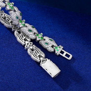 Bracelet de tennis en argent sterling serti de diamants et de moissanite 