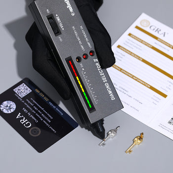 Anhänger in Form eines Totenkopfes aus Moissanit in Sterlingsilber