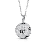 MOISSANITE SOCCER PENDANT IN STERLING SILVER