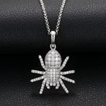 MOISSANITE SPIDER PENDANT IN STERLING SILVER