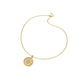 Pendentif charme soleil en moissanite et argent sterling