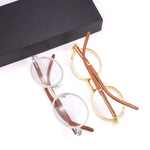 MOISSANITE WOODEN HIP HOP SUNGLASSES IN STERLING SILVER