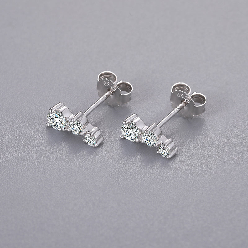 MOISSANITE ZODIAC CONSTELLATION EARRINGS IN STERLING SILVER