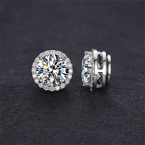 Diamond Stud Moissanite Jewelry VVS Moissanite Stud Earrings (ALL SIZES)