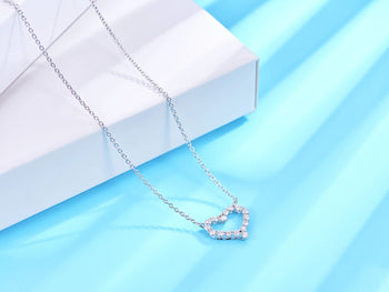 MOISSANIT-HALO-KUGEL-ANHÄNGER AUS STERLINGSILBER 