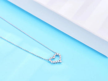 MOISSANIT-HALO-KUGEL-ANHÄNGER AUS STERLINGSILBER 