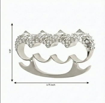 MOISSANITE DIAMOND KNUCKLE IN STERLING SILVER