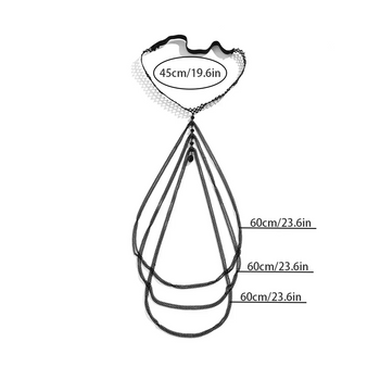 NOIR CASCADE THIGH CHAIN