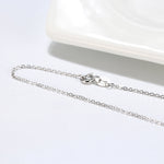 O CROSS CHAIN NECKLACE IN STERLING SILVER