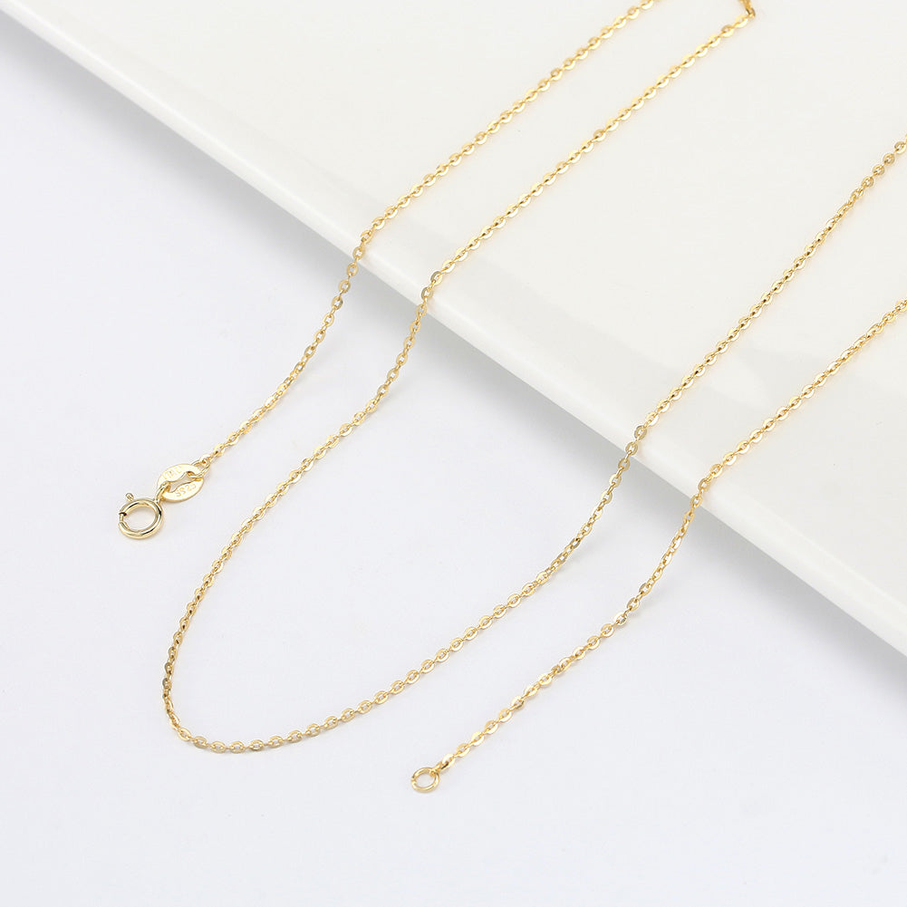 O CROSS CHAIN NECKLACE IN STERLING SILVER