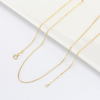 Collier à maillons croisés en argent massif 