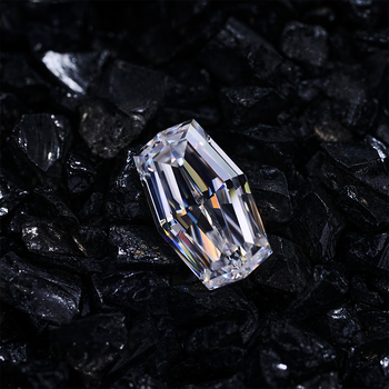 DIAMANT EN LIBRE DE MOISSANITE TAILLÉE EN FÛT OCTOGONAL