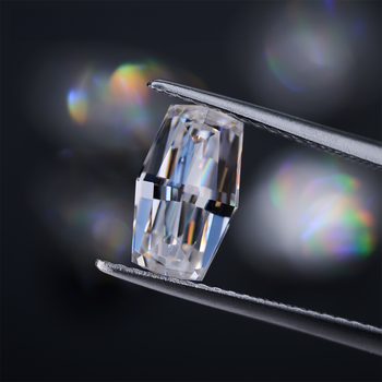 DIAMANT EN LIBRE DE MOISSANITE TAILLÉE EN FÛT OCTOGONAL