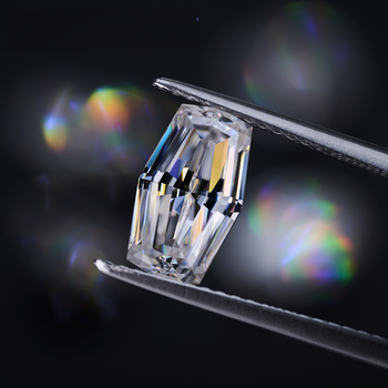 DIAMANT EN LIBRE DE MOISSANITE TAILLÉE EN FÛT OCTOGONAL