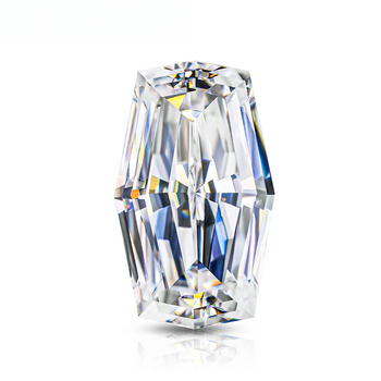 DIAMANT EN LIBRE DE MOISSANITE TAILLÉE EN FÛT OCTOGONAL