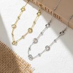 ORBIT BEADED NECKLACE IN STERLING SILVER