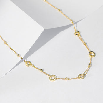 ORBIT-PERLENKETTE AUS STERLINGSILBER