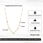 ORBIT BEADED NECKLACE IN STERLING SILVER