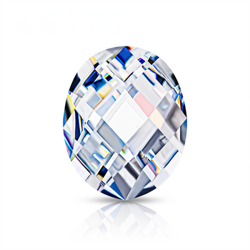 DIAMANT EN LIBRE DE MOISSANITE TAILLÉE EN ROSE OVALE