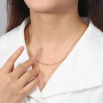 PAPERCLIP CHAIN NECKLACE IN STERLING SILVER