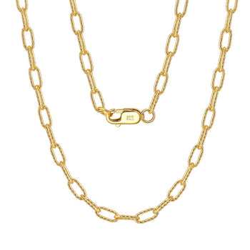 COLLIER À CHAÎNE TRUC EN ARGENT MASSIF 