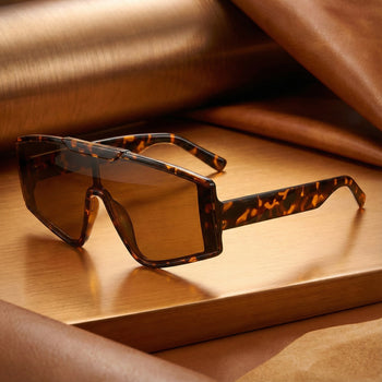 LUNETTES DE SOLEIL MOISSANITE À CROIX GLACÉE